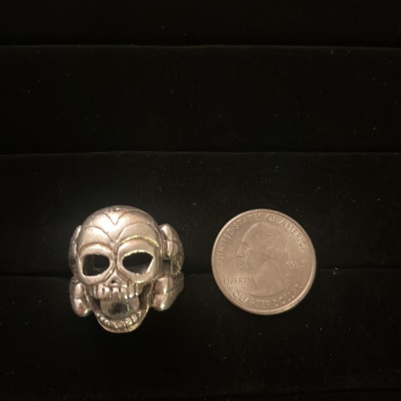Vintage.Ring of skull,925. For men. Motorcycle. - Picture 10 of 12